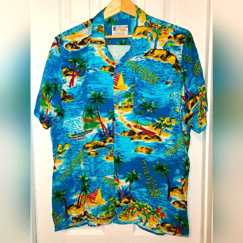 ViNTAGE Treasure Island Rayon Shirt